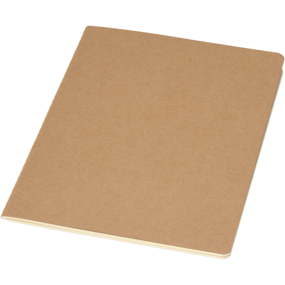 Logo trade business gifts image of: Slyk A5 kraft cahier notebook with ruled pages