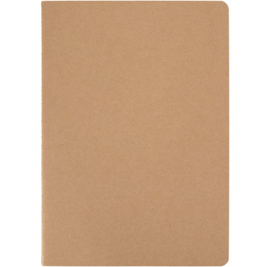 Logo trade promotional gift photo of: Slyk A5 kraft cahier notebook with ruled pages