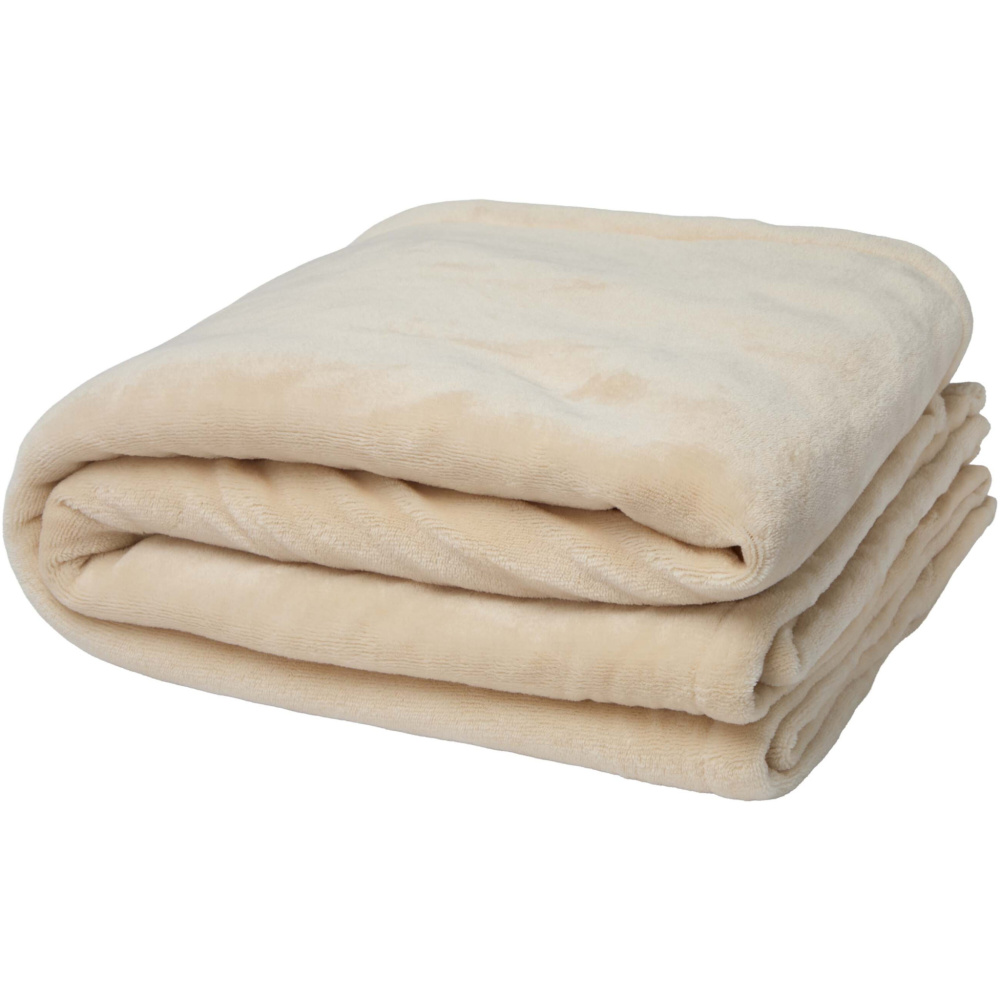 Logo trade promotional gifts picture of: Ashen GRS recycled sherpa blanket