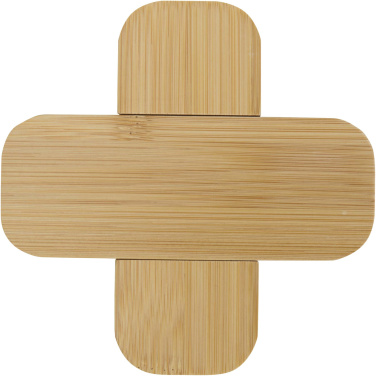 Logotrade promotional giveaway picture of: Croc bamboo trivet - small