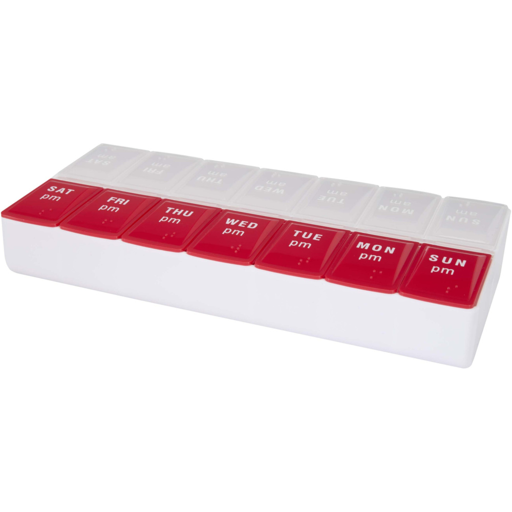 Logo trade promotional gift photo of: Cycle 7-day AM/PM multi-vitamin organiser