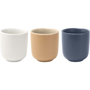 Logotrade promotional item picture of: Male 90 ml ceramic espresso cups - set of 2