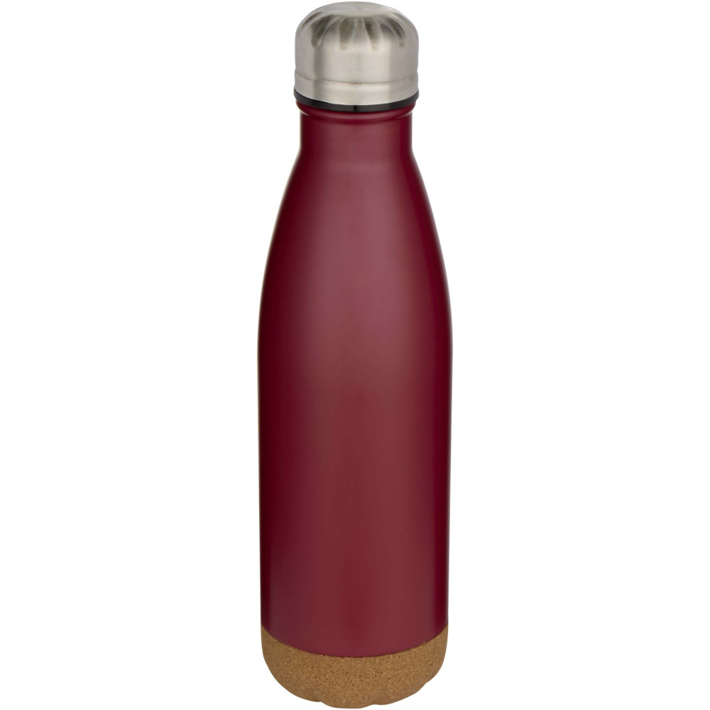 Logotrade promotional item picture of: Cove 500 ml double wall vacuum insulated stainless steel water bottle with cork details