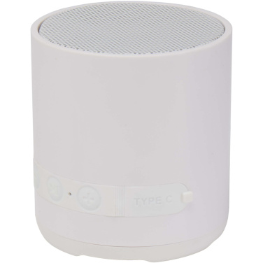 Logo trade corporate gifts image of: Hunor 3W recycled plastic wireless speaker
