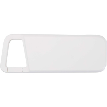 Logotrade promotional giveaway image of: Alkes 5000 mAh 12W recycled plastic water resistant power bank with carabiner