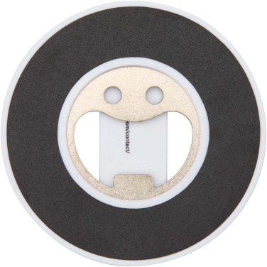 Logo trade advertising product photo of: Ain recycled plastic magnetic phone stand with bottle opener