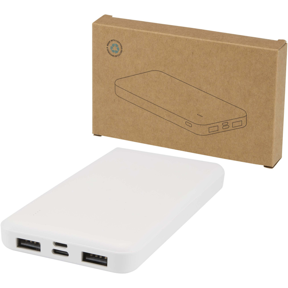 Logotrade promotional gift image of: Intan 10.000 mAh 10W recycled plastic power bank