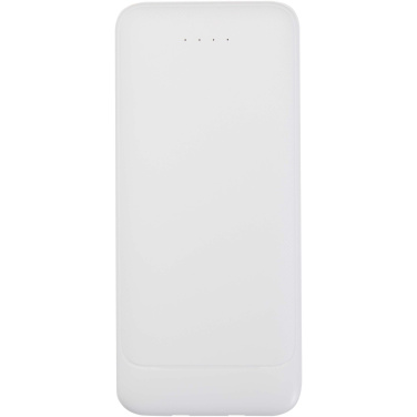 Logotrade promotional products photo of: Adhil 10.000 mAh 10W recycled plastic power bank with 2 built-in cables