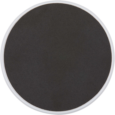 Logo trade business gifts image of: Alcor recycled plastic foldeable magnetic phone stand with bamboo details