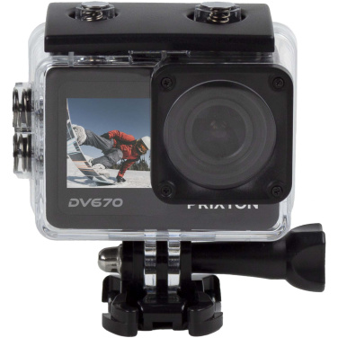 Logotrade promotional giveaway image of: Prixton DV670 4K dual screen action camera