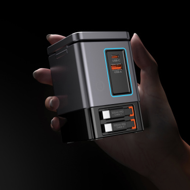 Logotrade business gift image of: Urban Vitamin Sacramento 105W GAN charger+retractable cables