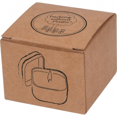 Logo trade promotional gifts picture of: Candle in tin PRAGUE