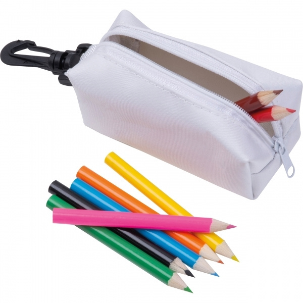 Logo trade advertising products image of: Case with Colored Pencils CARLTON