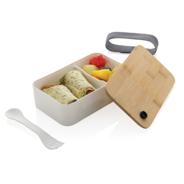 Logo trade promotional items image of: RCS RPP lunchbox with bamboo lid