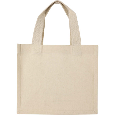 Logotrade promotional product image of: Odessa 220 g/m² GRS recycled cotton mini gusset tote bag 9L