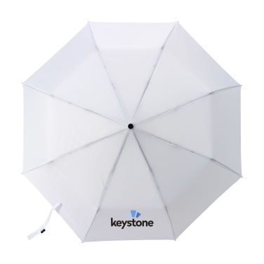 Logo trade promotional gifts image of: Michigan foldable RCS RPET umbrella 21 inch