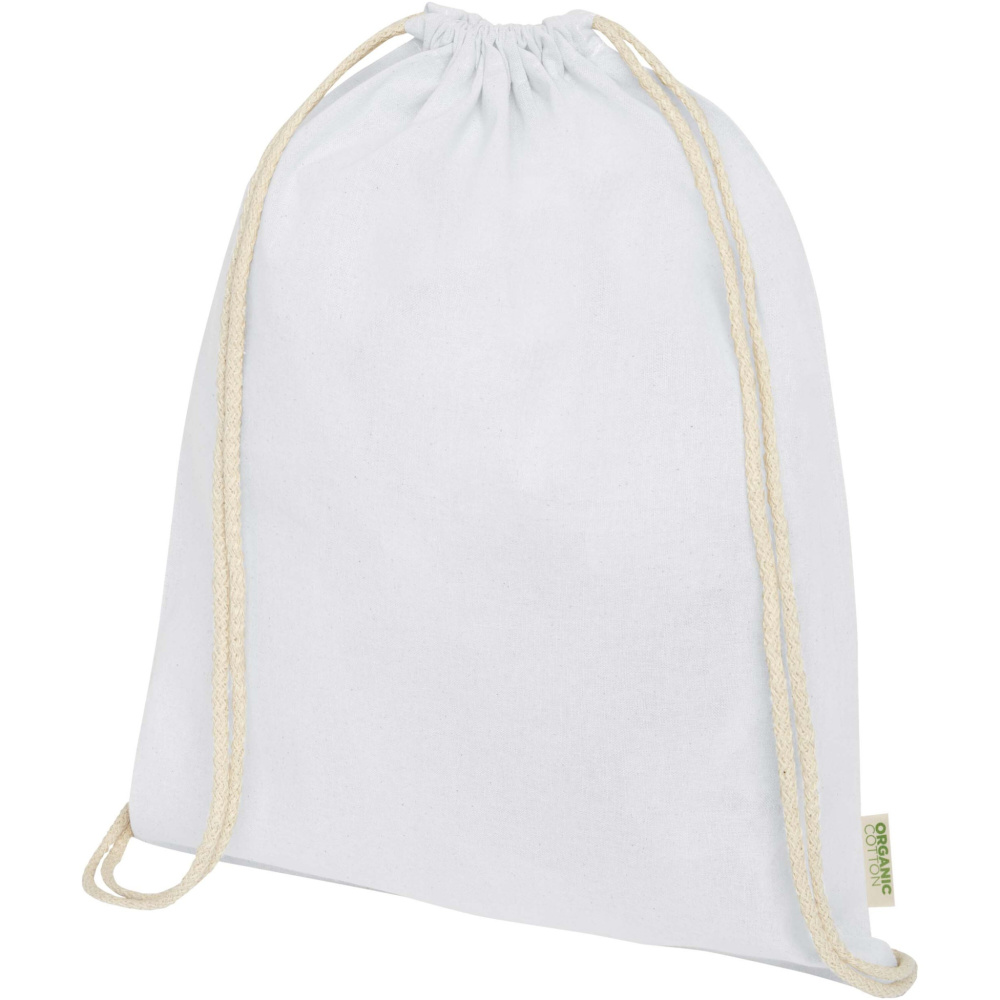 Logotrade advertising product picture of: Odisha 140 g/m² OCS organic drawstring bag 5L