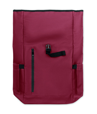 Logo trade promotional items image of: Rolltop laptop rucksack 600D
