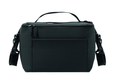 Logo trade business gifts image of: PU cooler bag