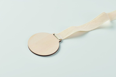 Logo trade promotional giveaway photo of: Wooden medal