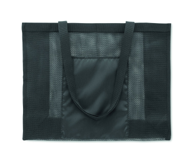 Logo trade corporate gifts image of: RPET mesh shopping bag