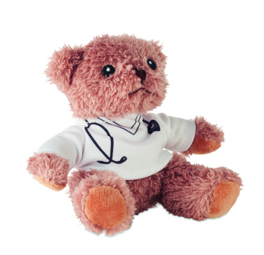 Logo trade promotional items image of: Teddy bear plush doctor