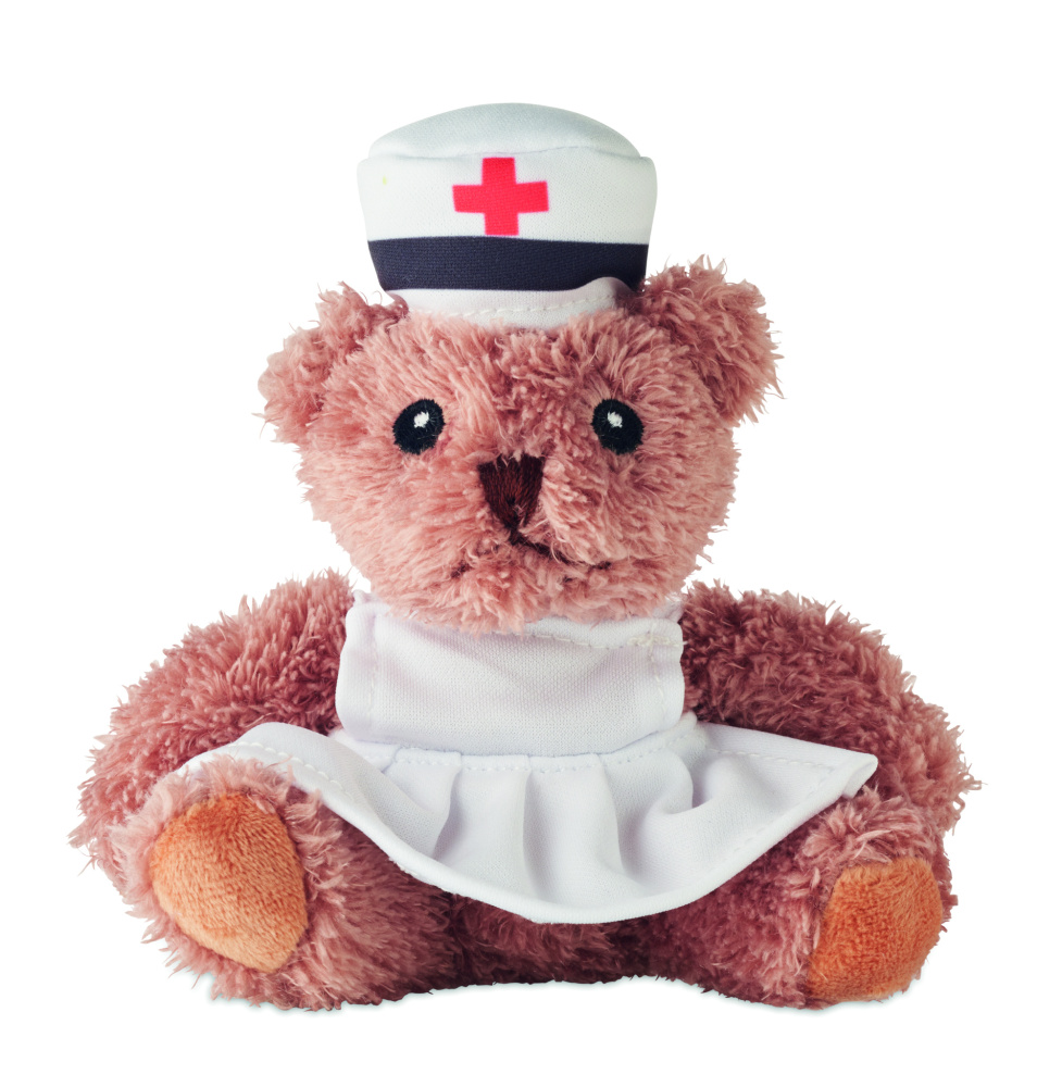Logo trade promotional item photo of: Teddy bear plush nurse
