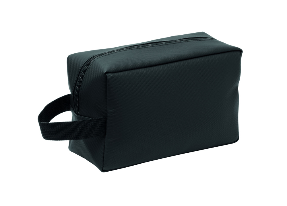 Logo trade corporate gift photo of: Toiletry bag in 600D RPET