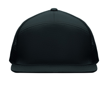 Logo trade promotional item photo of: 7 panel flat visor cap