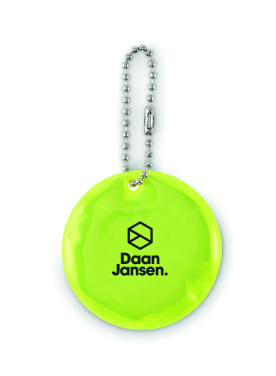 Logo trade advertising products picture of: Round reflective keyring