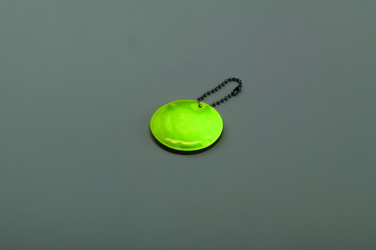 Logo trade promotional gift photo of: Round reflective keyring