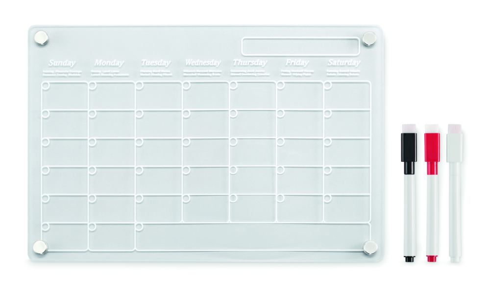 Logotrade advertising product image of: Magnetic acrylic planner