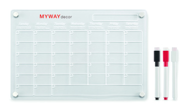 Logo trade corporate gifts picture of: Magnetic acrylic planner