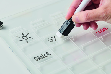 Logo trade business gifts image of: Magnetic acrylic planner