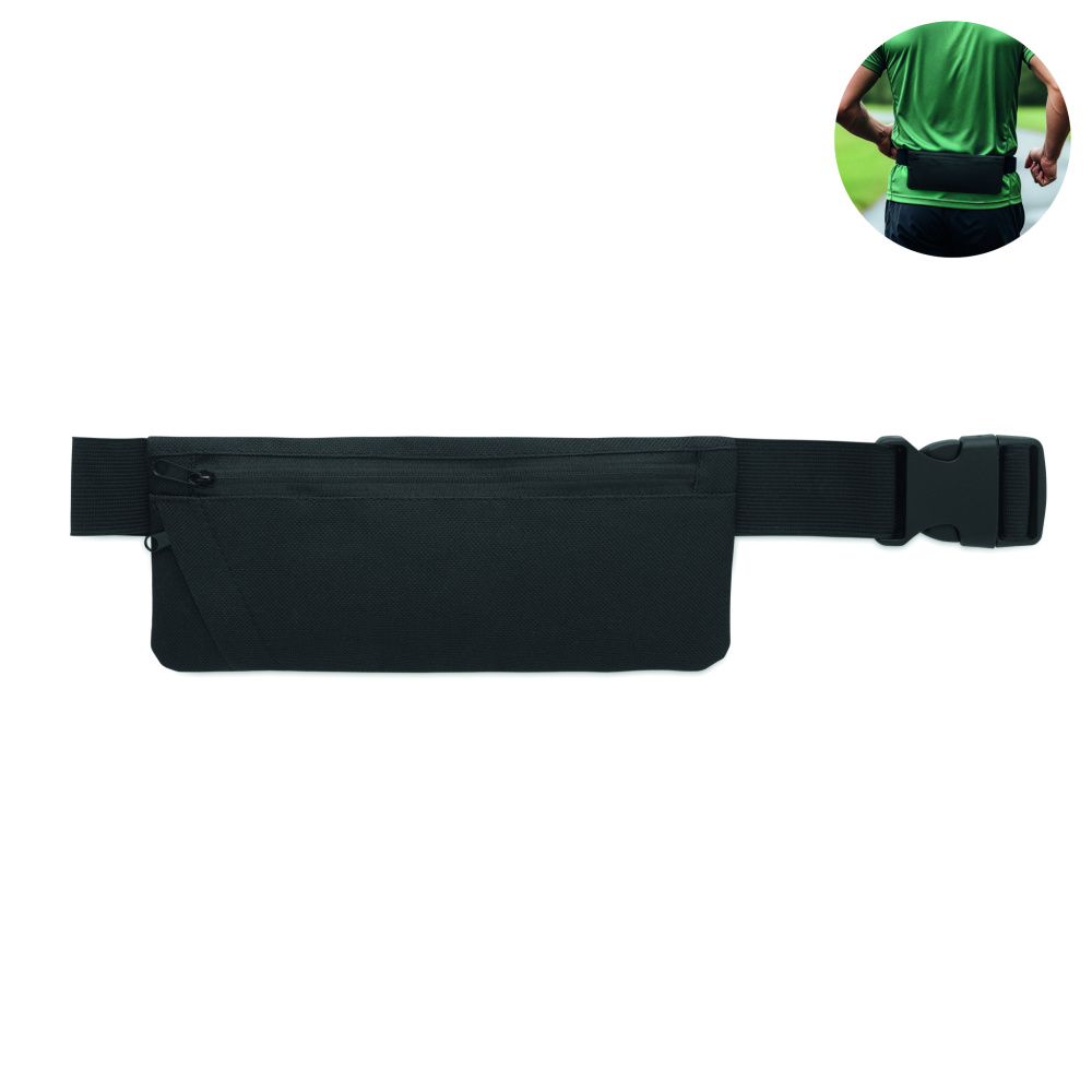 Logo trade promotional merchandise image of: Sports waist bag 600D RPET