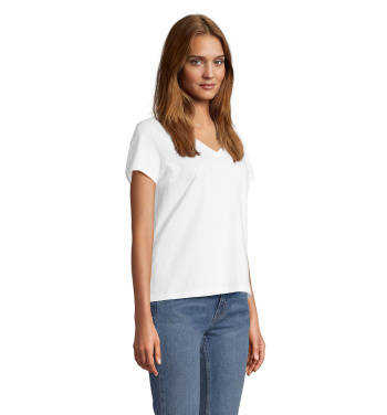 Logo trade promotional gift photo of: REGENT V T-SHIRT WOMEN