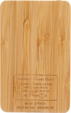 Logo trade business gift photo of: Power Bank 5000 mAh with illuminated logo