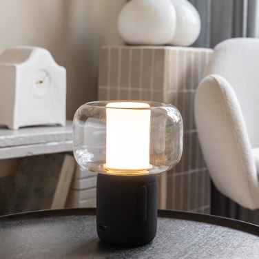 Logo trade advertising products picture of: Lux RCS recycled plastic 10W speaker lamp