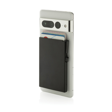 Logotrade promotional giveaway picture of: Standard aluminium RFID magnetic phone cardholder