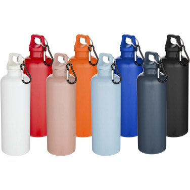 Logo trade promotional giveaways picture of: Oregon 750 ml solid colour RCS recycled plastic water bottle with carabiner