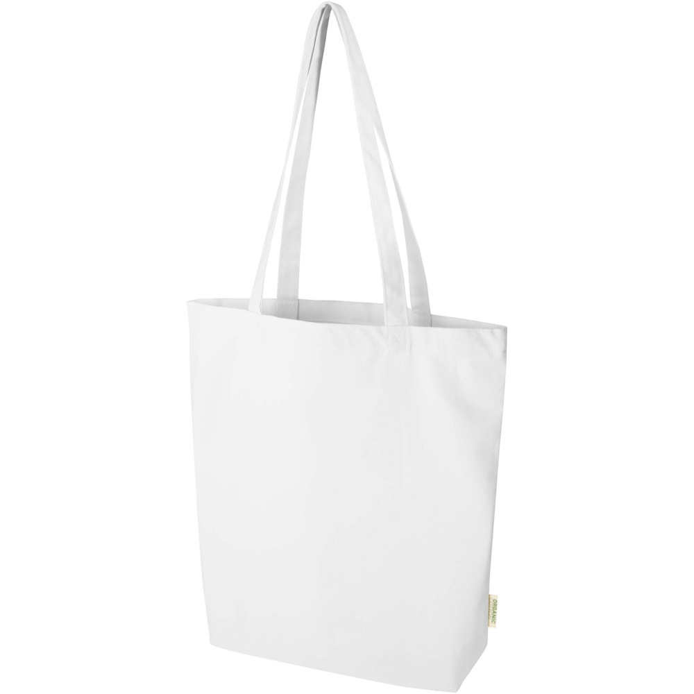 Logo trade promotional product photo of: Odisha 180 g/m² OCS organic wide bottom tote bag 11L