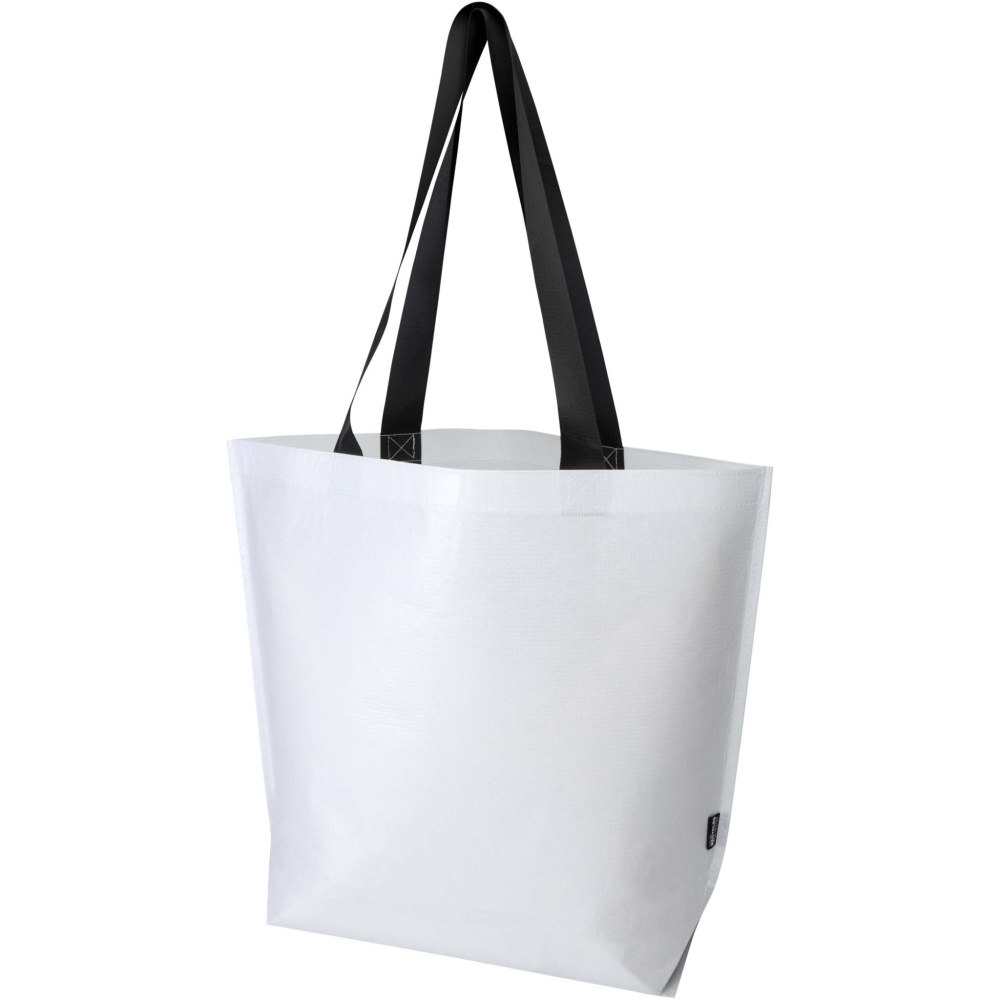 Logo trade corporate gifts image of: Duo GRS recycled double-laminated oversized tote bag 30L