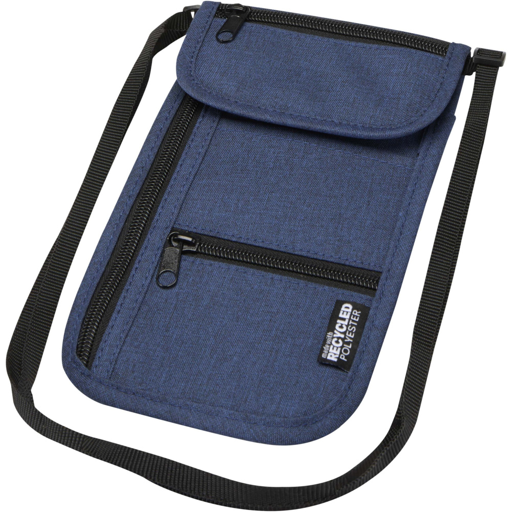 Logo trade promotional merchandise image of: Ross GRS recycled smart travel pouch