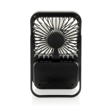 Logotrade corporate gift image of: Aervina RCS recycled plastic re-chargeable desk fan