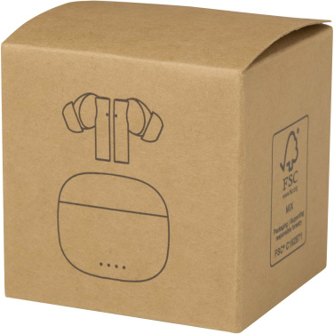 Logotrade promotional gift picture of: Alterf recycled plastic True Wireless Bluetooth® headset with silicone eartips