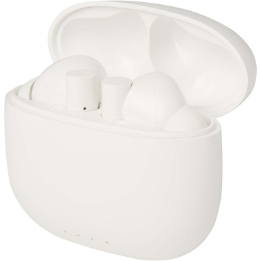 Logotrade promotional giveaways photo of: Alterf recycled plastic True Wireless Bluetooth® headset with silicone eartips