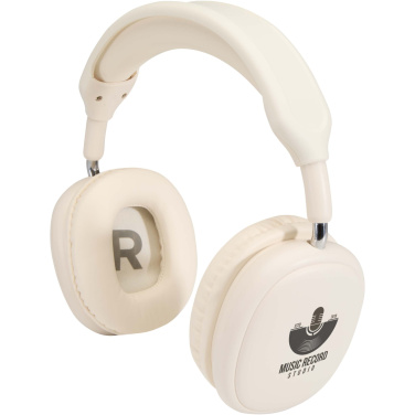 Logo trade promotional giveaways image of: Alzir recycled plastic over-ear wireless Bluetooth® headset