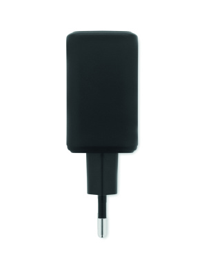 Logotrade promotional merchandise image of: EU 2-pole wall adapter/charger
