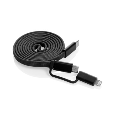 Logo trade corporate gifts image of: Arc RCS recycled Ultra-thin 60W 2 in 1 magnetic cable