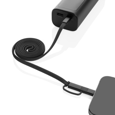 Logotrade corporate gift picture of: Arc RCS recycled Ultra-thin 60W 2 in 1 magnetic cable